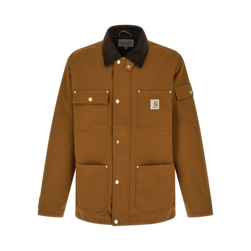 Carhartt Wip Brown Nylon Full-Length Men's Jacket